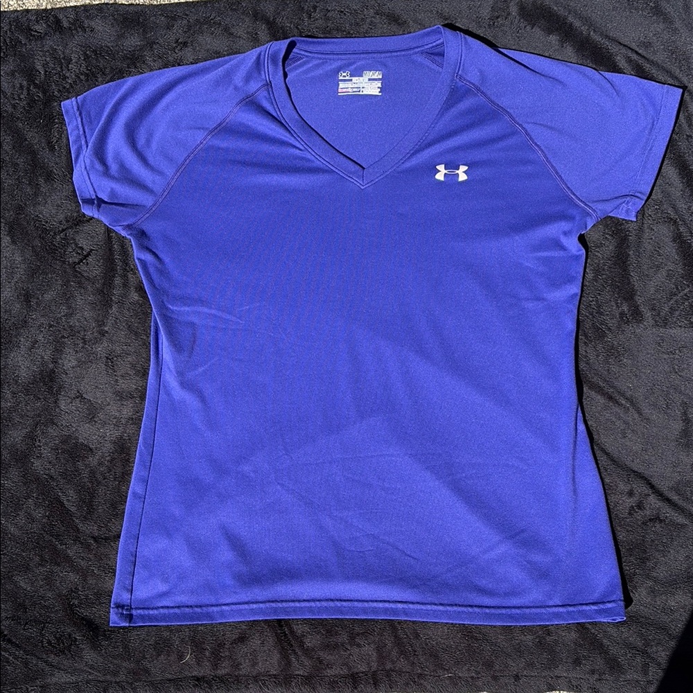 Under Armour Purple V-Neck T-Shirt